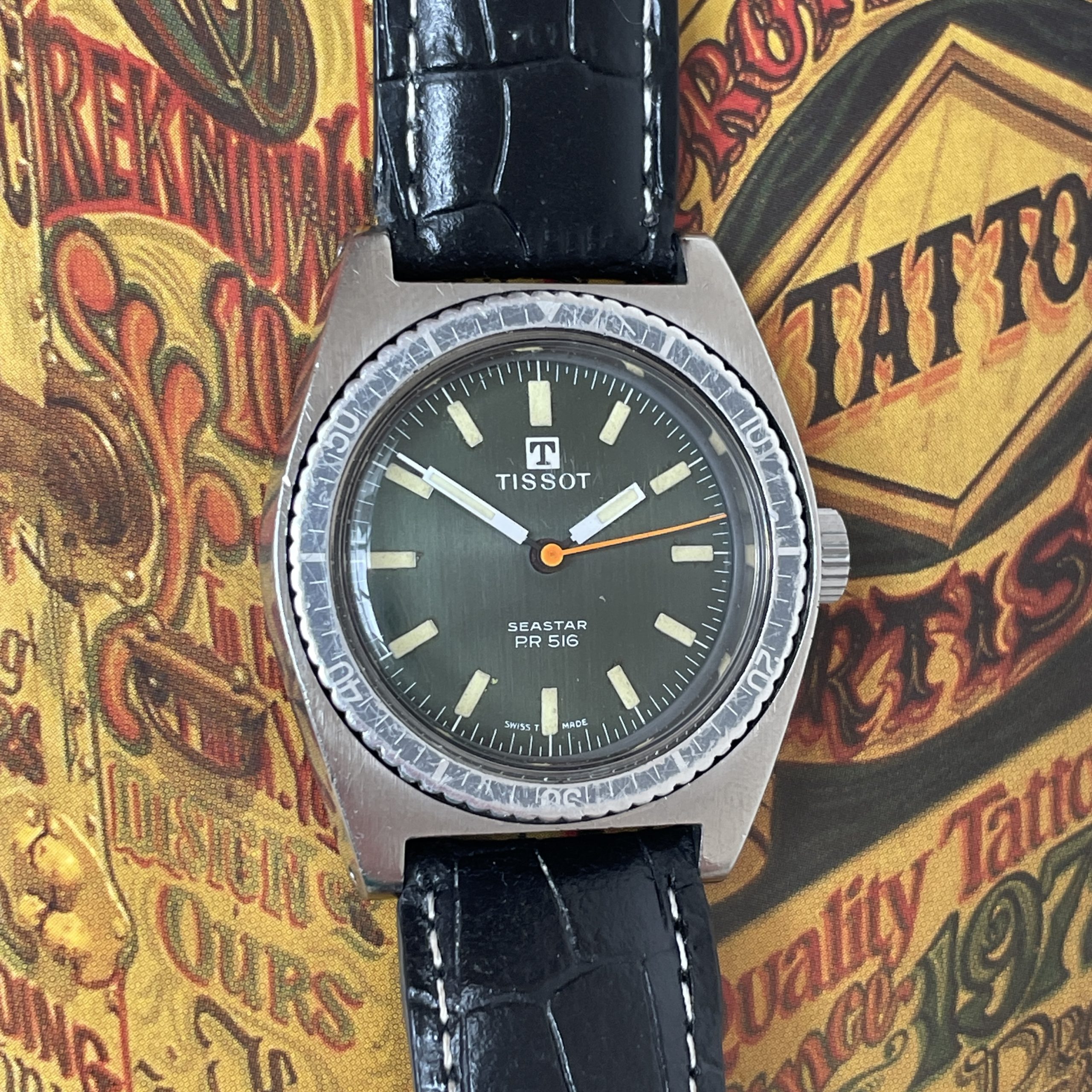 Tissot seastar pr 516 on sale vintage